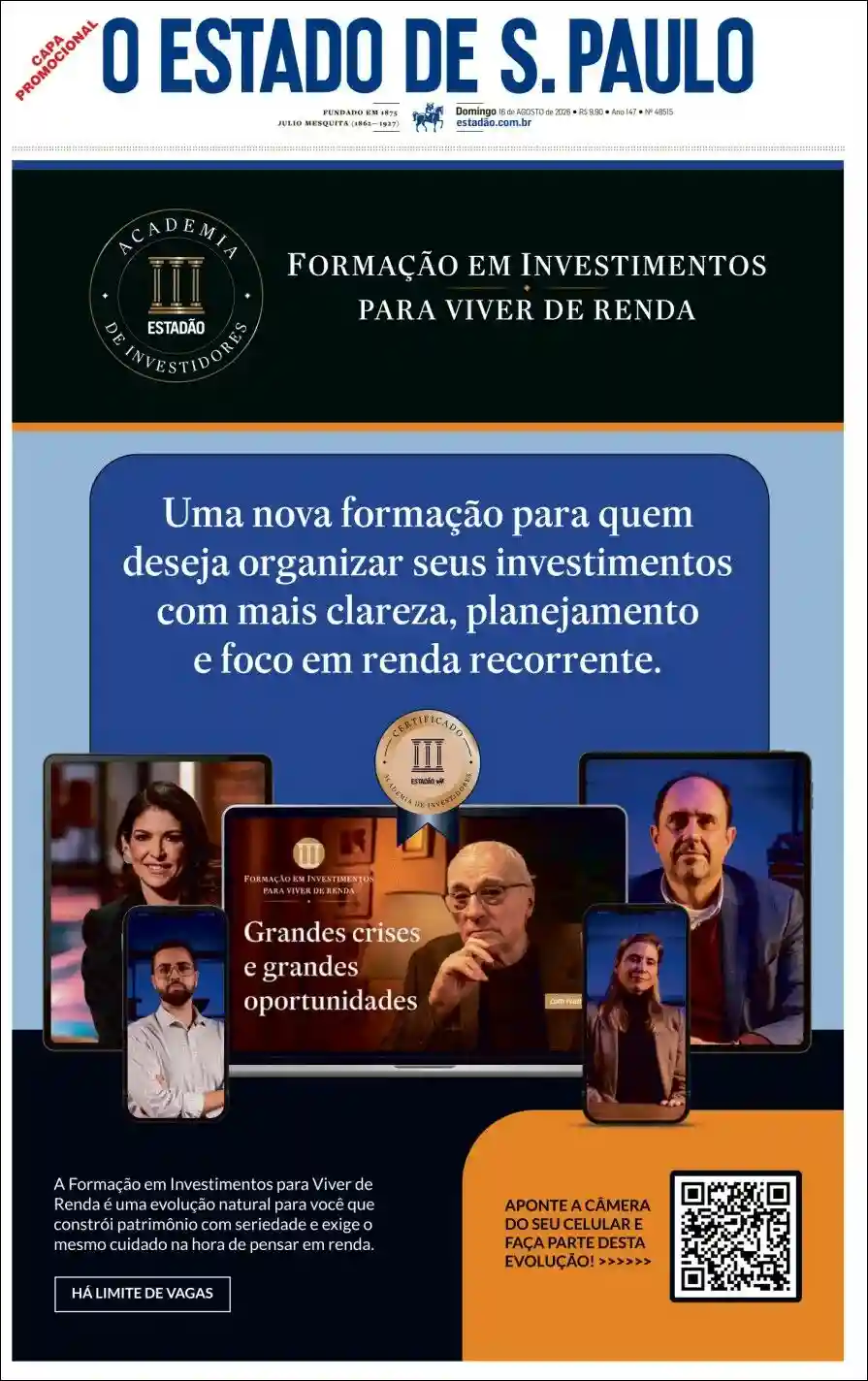 Estudios Max | RADIO URBANA LA PLATA - Tapa del diario Estado Spaulo